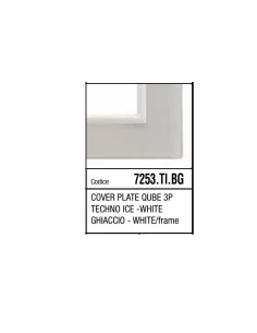 Marlanvil 7253.TI.BG Qube 3p Techno Eisplatte Eisweiß Cr/B